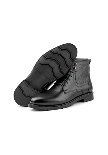 Rico Hakiki Deri Bağcıklı Kauçuk Taban Erkek Bot, Bağcıklı Bot