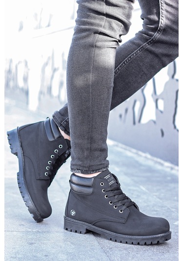 Vojo Arex Suya Dayanıklı Casual Kışlık Erkek Bot 267800001819 901 Siyah-nubuk Siyah-nubuk