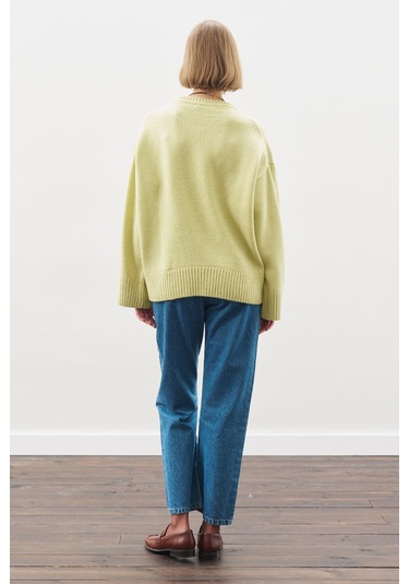 Chunky Oversıze Kazak Lıme Lime