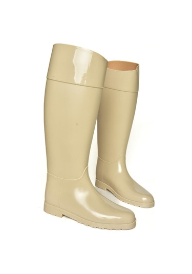 Fox Shoes T858712109 Bej Yağmur Çizmesi Bej-suni Deri Bej