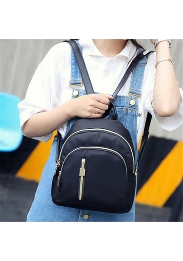Zyzqstore Kadın Mini Sırt Çantası - Fonksiyonel, Moda, Seyahat, Siyah, Sevimli Siyah