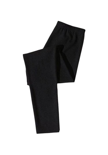 Kadın Alt Pantolon Yüksek Bel De Kadife Skinny Fit Uzun Yoga Pantolonu Siyah