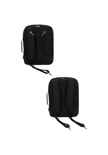 Case Club 1408 Usb Aparatlı 17. İnç Sırt Çantası Su Geçirmez Mat Destekli Omuz Askılı Laptop Bölmeli Siyah