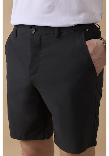 Braccas Erkek Siyah Jogger Fit Şort Siyah