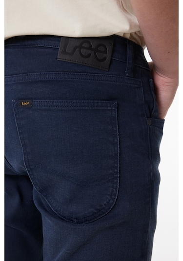 Lee Luke Slim Fit Dar Kesim Düşük Bel Dar Paça Antrasit Erkek Esnek Jean Denim Kot Pantolon L719121003 Siyah