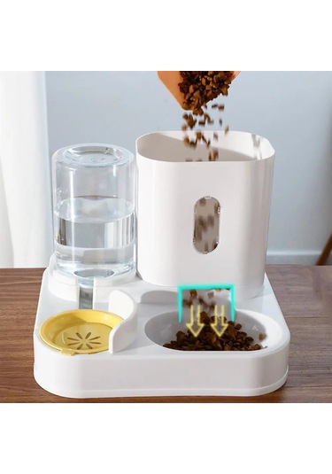 Jıalan Otomatik Kedi Köpek Su Sebili Yiyecek Kasesi Büyük