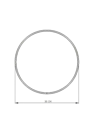 Edora Home Metal Yuvarlak Supla, Gümüş Amerikan Servis, Halka Runner - Paslanmaz Gümüş