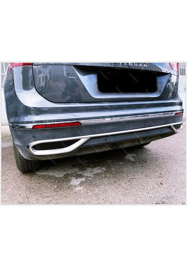 Vw Tiguan Krom Egzoz Görünümlü Difüzör 2020 ve Üzeri