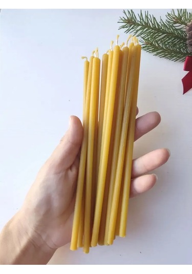 Svecnaa Amelico Doğal Balmumu Mumları El Yapımı 20 Adet 368056436 Aromatik