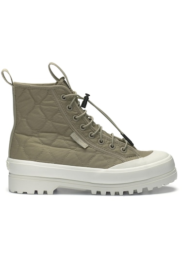 Superga 2644 Alpina Quilted Nylon Ayakkabı Yeşil