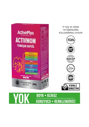 Activeplus Activmom 30 Softgel Kapsül