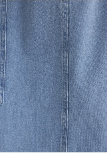 Mavi - Simla Gold Klasik Açık Mavi Jean Elbise 1310659-89757 Açık Mavi