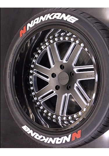 Lastik Yazısı Nankang Büyük Boy Araç Lastik Stikeri 31mm 8adet