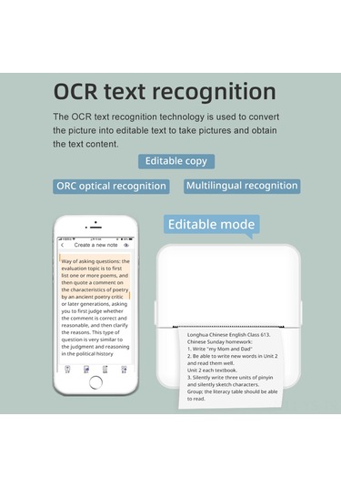 Yunboo X6 Pembe Mini Termal Yazıcı - Bluetooth 4.0, 800mah Pil, 57x25mm Kağıt, 200dpi - El Defteri, Fiş, Fotoğraf Yazdırma - 1 Adet Termal Kağıt İle