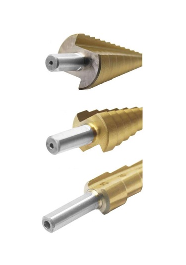 Paslanmaz Kademeli Matkap Sac Delme Ucu 3 Lü Set Okan Hırdavat