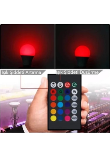 Atc Uzaktan Kumandalı 6500 K+rgb 9 W Beyaz Işık