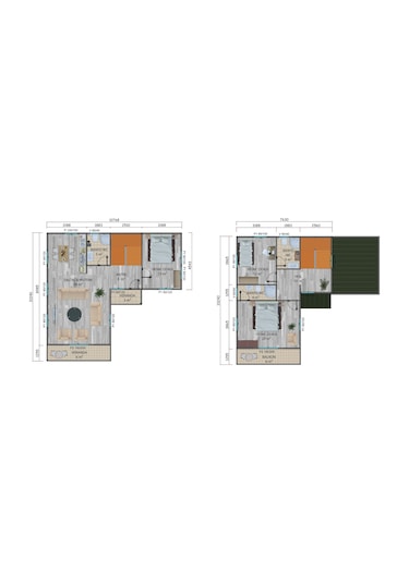 145 M2 Çift Katlı Prefabrik Ev