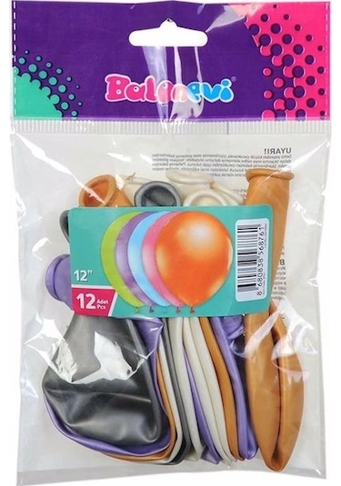 Metalik Karışık 12 Li Balon