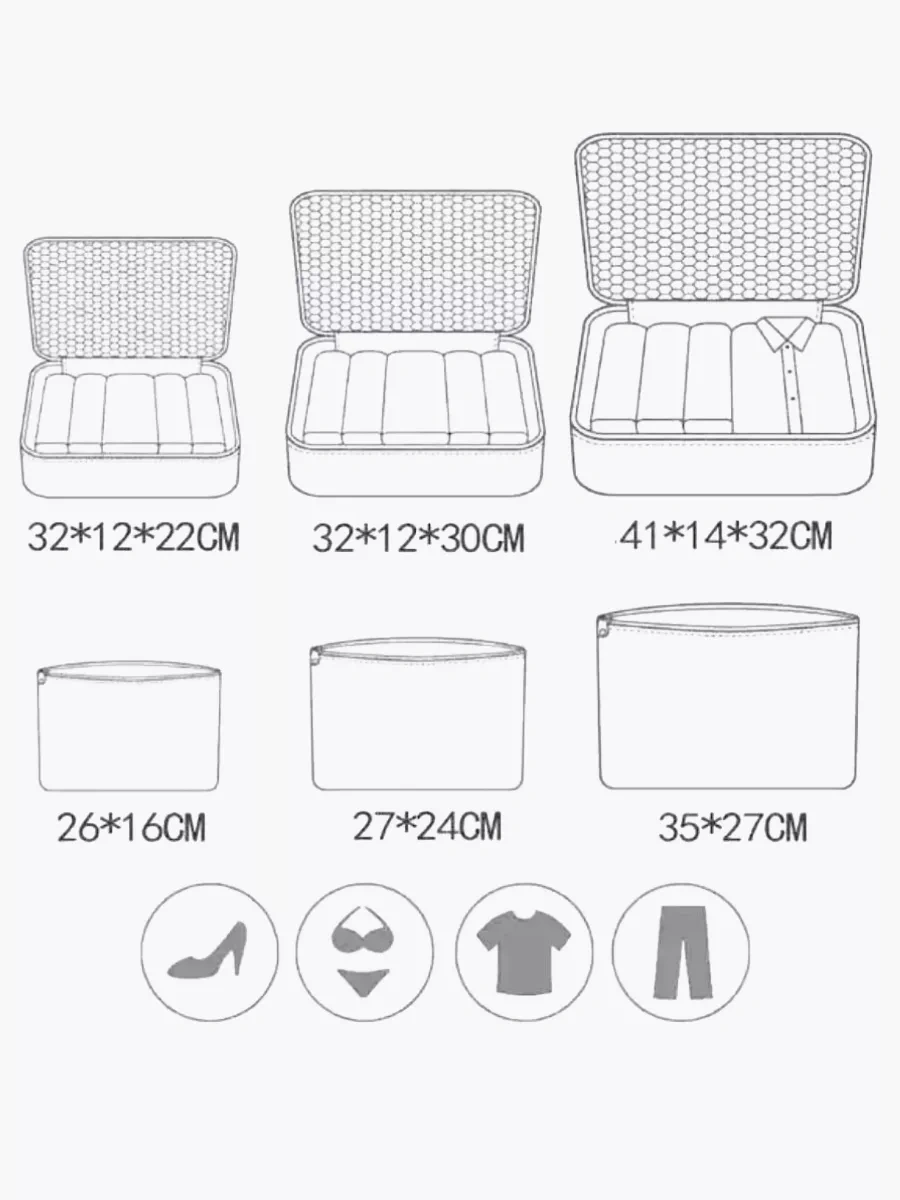 Travelsky Bavul İçin Seyahat Düzenleyici 14911564 Bordo