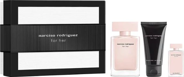 Narciso Rodriguez For Her Edp 100 Ml + Body Lotion 50 Ml + Edp 10 Ml 3423222133696 Diğer