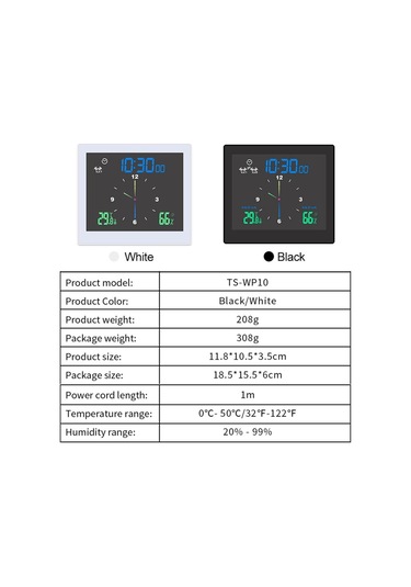 Jms Banyo Dijital Saat Su Geçirmez Sıcaklık Ve Nem Ölçer Termometre Higrometre Lcd Ekran