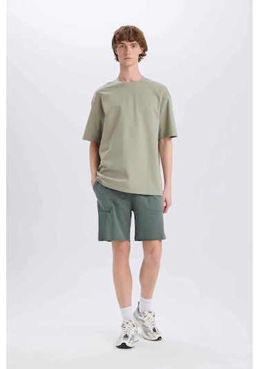 Defacto %100 Pamuk Slim Fit Dar Kesim Dar Paça Cepli Basic Düz Şort B8673ax25smgn463 Yeşil Defacto %100 Pamuk Slim Fit Dar Kesim Dar Paça Cepli Basic Düz Şort B8673ax25smgn463 Yeşil