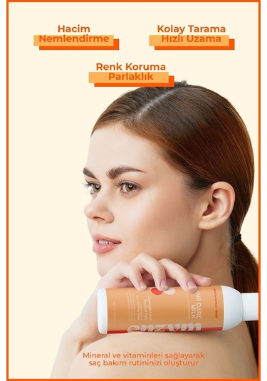 Enzym Cosmetıcs Kuru, Yıpranmış Ve Işlem Görmüş Saçlara Özel Saç Bakım Sütü Sprey 200 Ml