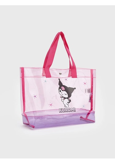 Lc Waikiki Pembe Kuromi Baskılı Kız Çocuk Plaj Çantası