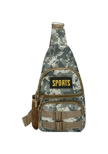 Dağcılık Göğüs Çantası - Çok Cepli, Hafif Ve Dayanıklı Açık Gri Açık Gri