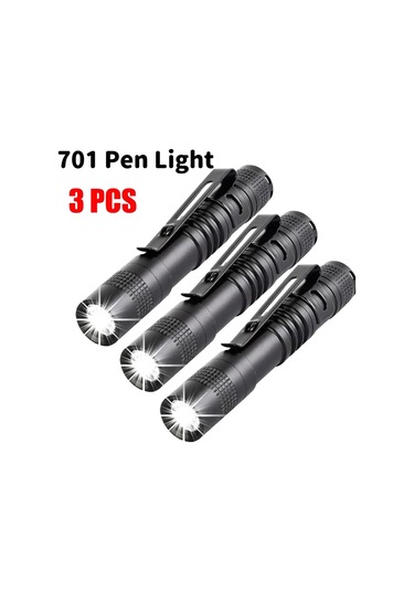 Esmartermini Taşınabilir Led Kalem Işık Cep El Feneri Ultra Parlak Yüksek Lümen Kamp Açık Acil Durum Kırmızı