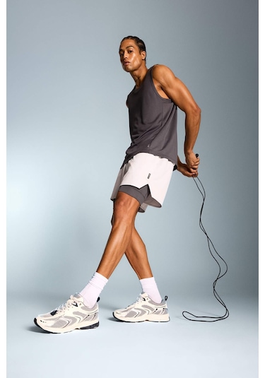 DeFactoFit Slim Fit Dar Kesim Sporcu Taytlı Şort E2760AX25SMGR184