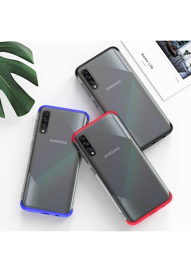 Samsung Galaxy Uyumlu A50s Kılıf Zore Nili Kapak Mavi