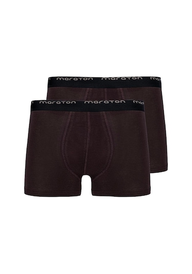 Maraton 2'li Erkek Kahverengi Boxer Kahverengi