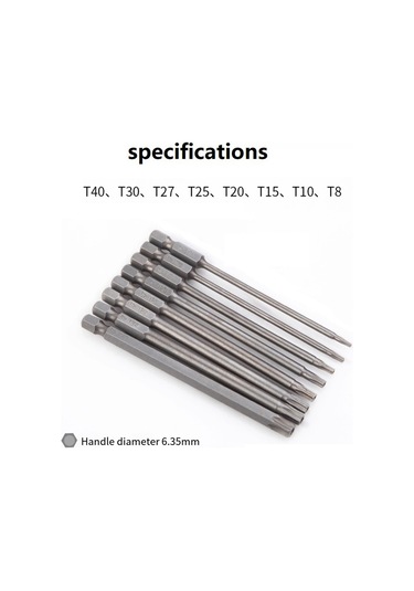 Leasetake 8 Adet 100mm Tornavida Seti S2 Çok Amaçlı Genişletilmiş Tornavida Altıgen Saplı Tornavida