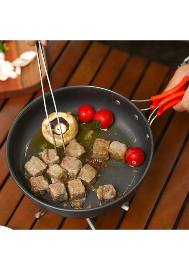 Pazly Kamp Kızartma Tavası Katlanır Koyu Piknik Seyahat Açık L Siyah Siyah