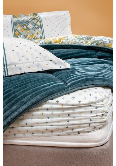 Yataş Bedding Diamond Tek Kişilik Triola Set - Yeşil