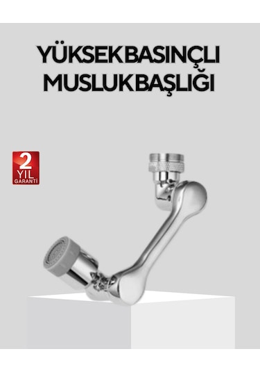 Nrzsnt Döner Musluk Başlığı Çok Açılı Robotik Kol Su Tasarruflu