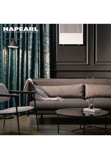 Mavi 1 Pc Napearl 80% Karartma Perdeleri Ev Dekor Lüks Lüks Gölge Oturma Odası Yatak Odası Mavi