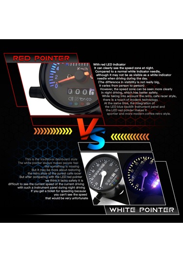 Cafe Racer Retro Özel Motosiklet Mekanik Kilometre K20477