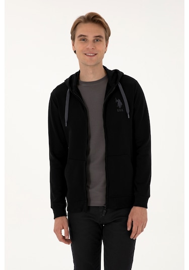 U.s. Polo Assn. Erkek Siyah Hırka Örme 50307765-vr046 Siyah
