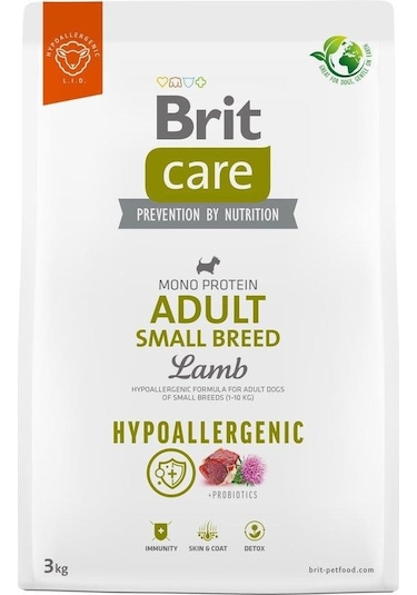Brit Care Hypo-Allergenic Kuzulu Küçük Irk Yetişkin Köpek Kuru Maması 3 KG