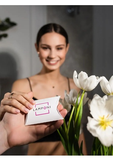 Lamponi 925 Ayar Gümüş Büyük Taşlı Küpe 113455504 Diğer