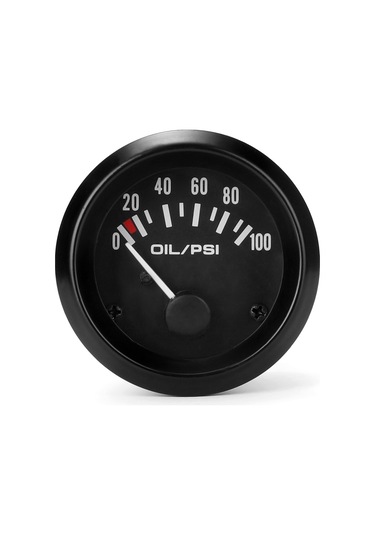 Lemestar Otomobil Yağ Basınç Ölçer Yeniden Takma 52mm Otomobil Yağ Basınç Aleti 0 100psı