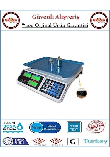 Bozyel Elektronik Şarjlı Terazi 40 Kg