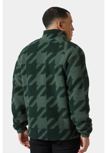 Helly Hansen Erkek Panorama Printed Pile Snap Mont YESIL