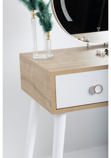 Makyaj Masası Aynalı / Makyaj Organizjeri / Makyaj Masası Işıklı / Ledli Dokunmatik /flora Vera