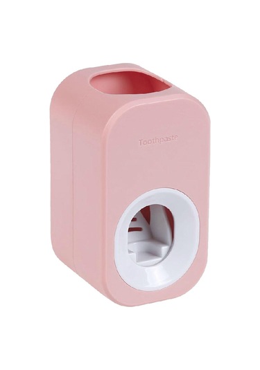 Suntek Magideal Ev Banyo Otel B İçin Otomatik Diş Macunu Dispenseri Pembe