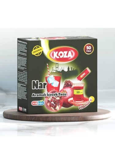 Koza Tek İçimlik Nar Aromalı Toz İçecek 50'li