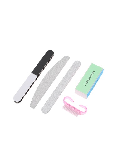 Qingmipy 5'li Tırnak File Seti: Profesyonel Ve Kişisel Kullanım İçin Esnek, Dayanıklı Tırnak Şekillendirme Aletleri Renk Rastgele