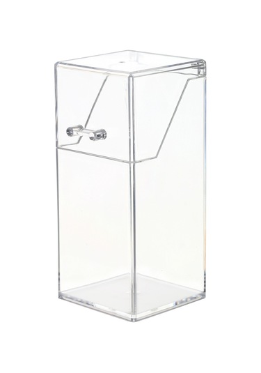 Padalink Akrilik Şeffaf Makyaj Fırça Organizer - Kapaklı Dikdörtgen Kutusu, Toz Koruma Ve Düzenli Saklama Diğer